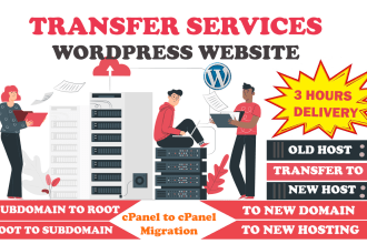 wordpress website transfer,migrate or backup