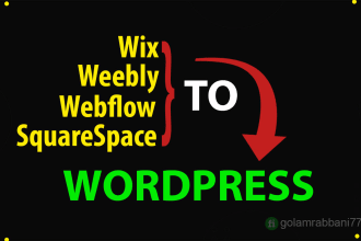 convert wix, weebly, webflow, squarespace to wordpress website