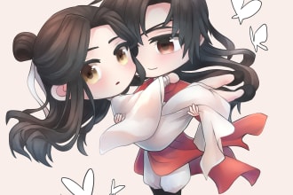 draw cute chibi anime art