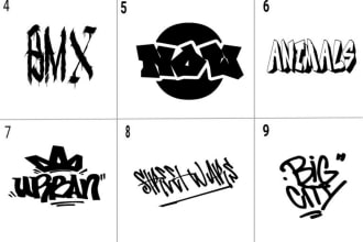 create awesome graffiti lettering logo signature tag