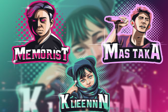 design your photo into mascot logo esports unique