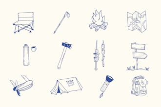 create minimalist tattoo, monoline, line art illustration