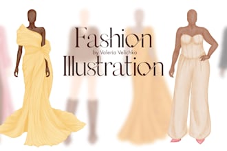 draw fashion illustration of clothes