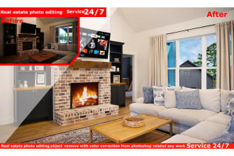 do real estate photo editing and high end retouching