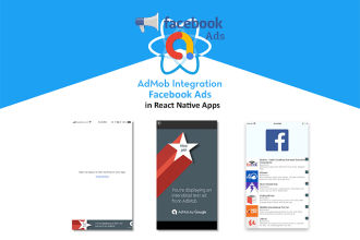 integrate google admob and facebook ads in your react native app