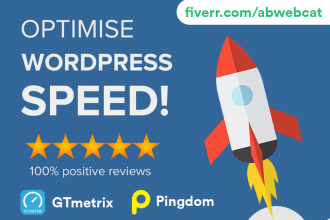 do advance wordpress website speed optimization, increase page speed, gtmatrix