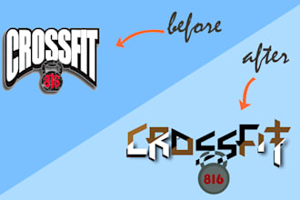 redesign,remake,recreate or design your logo