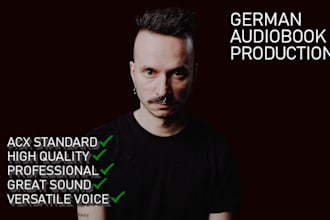 produce and record a pleasant sounding german audiobook