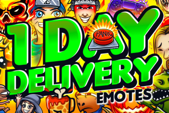 create twitch discord emotes in 24 hour fast quick delivery one day