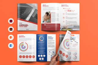 design business brochure, company profile, proposal, reports