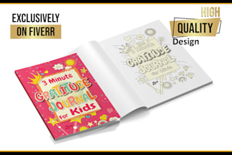 design gratitude journal or low content book for amazon kdp