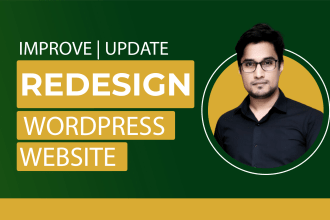 do revamp, redesign or recreate wordpress website