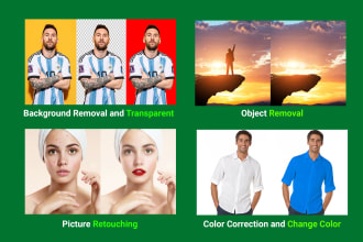 photo background removal,cut out,retouch  within 12 hours