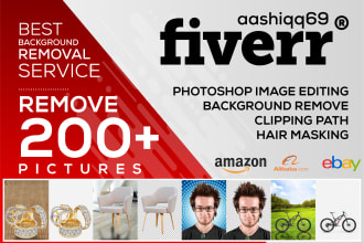 remove  200 pic background hair masking and clipping path