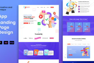 figma, web design ,ui ux, landing page, app landing page