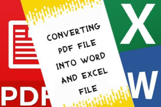 convert pdf file into usable excel file