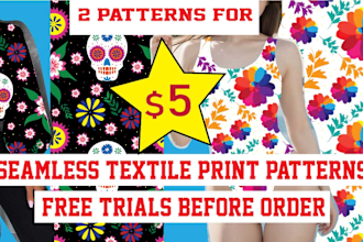 do seamless fabric prints and textile pattern print repeats
