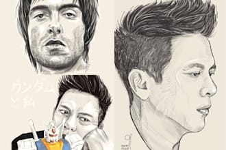 create freehand portrait digital art for any purpose