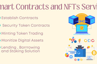 do website using blockchain tech of smart contracts nfts defi n dapp