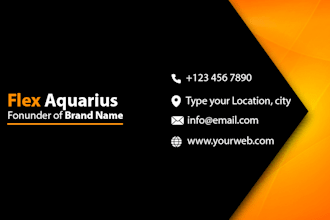 modern design business card