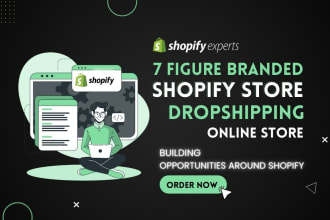 setup profitable ecommerce shopify website or shopify dropshipping store