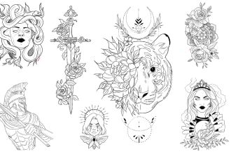 design a custom minimalist tattoo for you