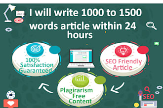 write 1000 words SEO article for you