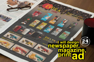 design newspaper ads, magazine ads