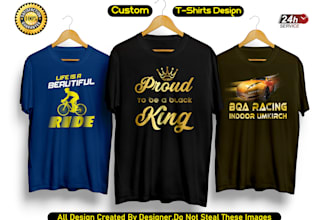 design custom typography t shirt design
