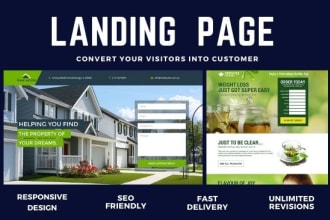 build a single product landing page or one page website in wordpress