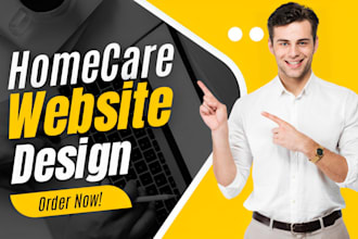 design home care website, kindergarten website, daycare website