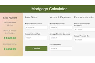convert excel into a professional web calculator