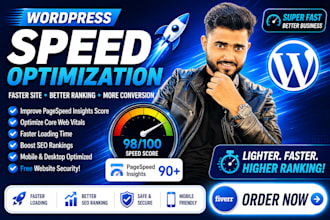 fully speed optimize wordpress website and improve load time