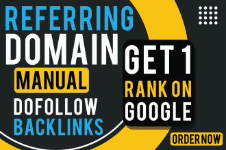 build unique referring domain SEO backlinks for website ranking
