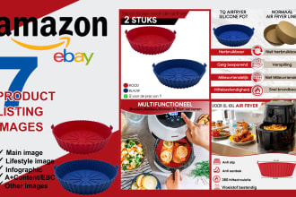 design amazon product listing images with infographics