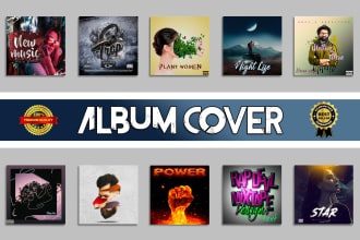 design professional album cover or single cover art