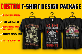 do custom graphic bulk typography t shirt design for pod business