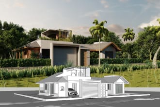 do professional architectural 3d modeling and rendering