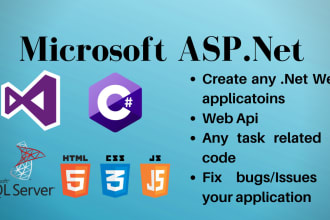 develop an aspnet mvc, dot net core or web forms webapp