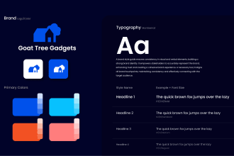 do brand design with a custom logo and brand style guide