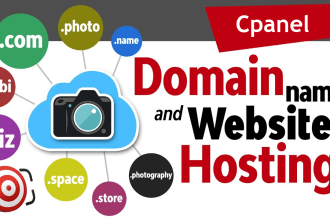 provide domain with hosting, email, ssl and set up cpanel