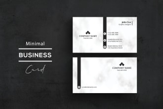 do modern business card design within 24 hour