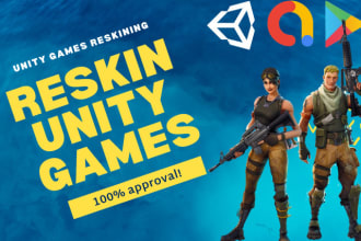 reskin unity games and publish on playstore