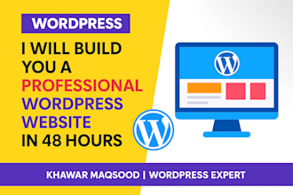 build you a professional wordpress website in 48 hours
