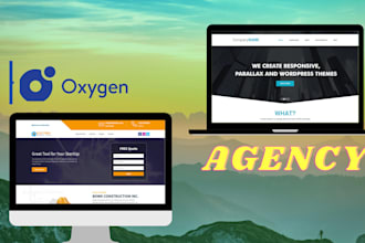 convert psd to wordpress, redesign website using oxygen builder