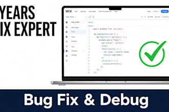 analyze and fix any bug or error on your wix website