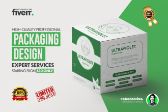 do premium packaging, label, and pouch design in 24hrs