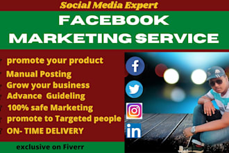 do facebook marketing and promote business page