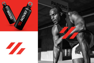 do modern fitness logo, gym and sports brand