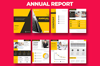 design annual report, company profile to increase the sale